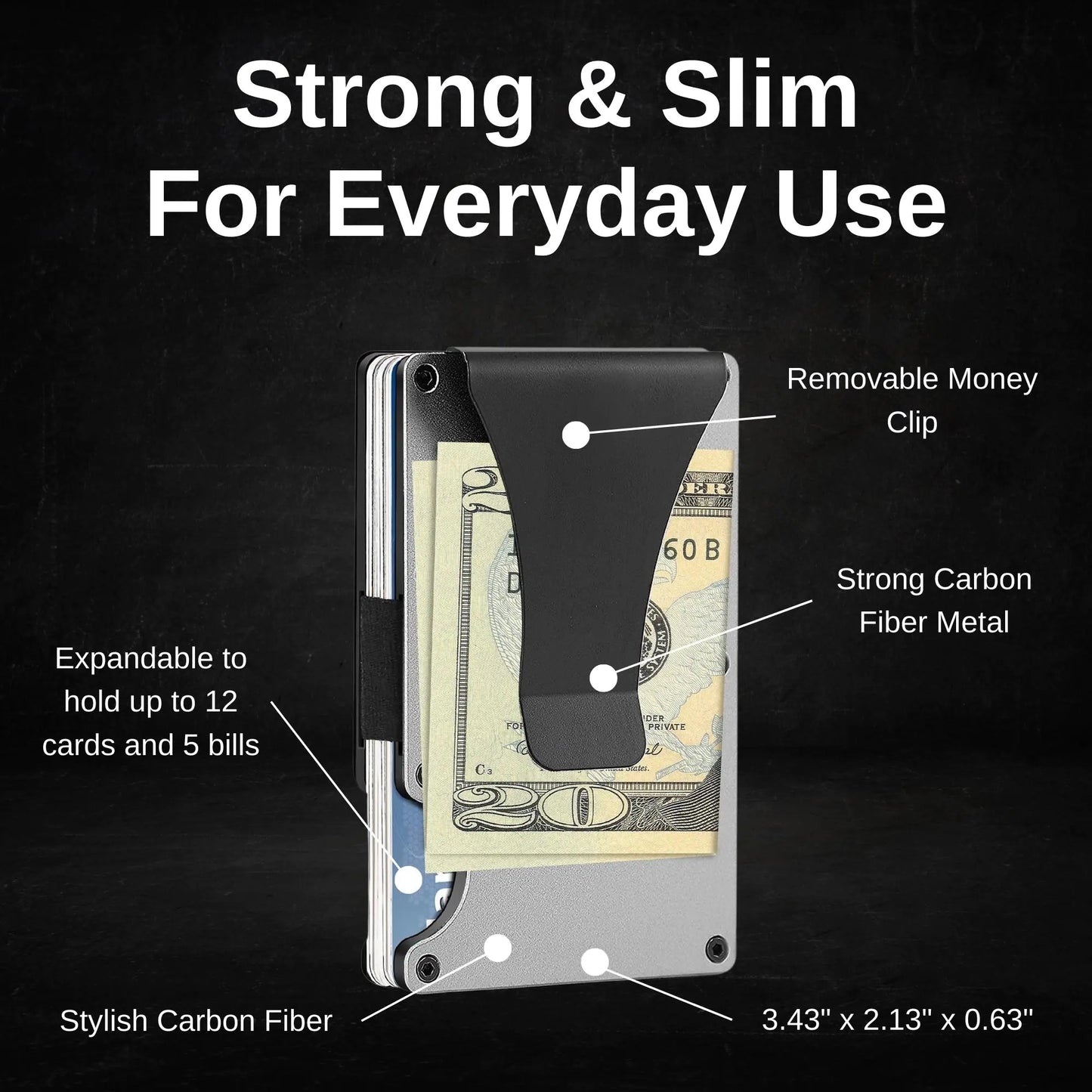 Lumora Carbon Fibre Wallet — Minimal Design, Maximum Security